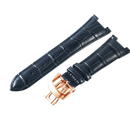 25mm Blue Cow Leather Strap for Patek Philippe Nautilus 5711/5712G