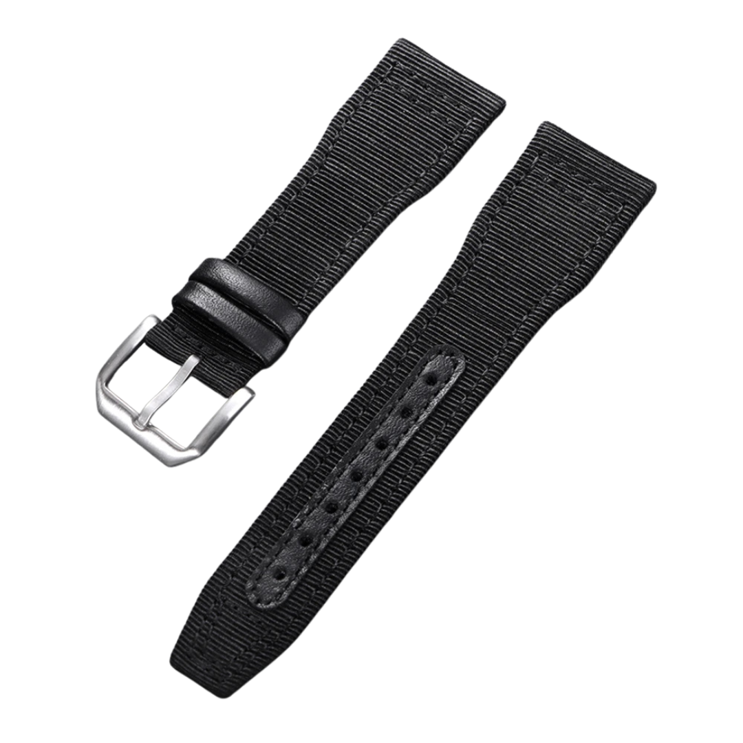 Black High Grade Nylon Sailcloth Pilot Strap