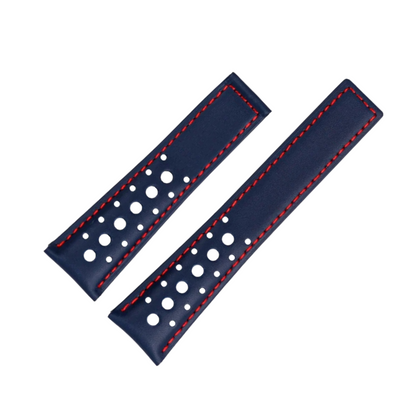 22mm Genuine Leather Strap for TAG Heuer Monaco – Folding Buckle – Men’s Watchband