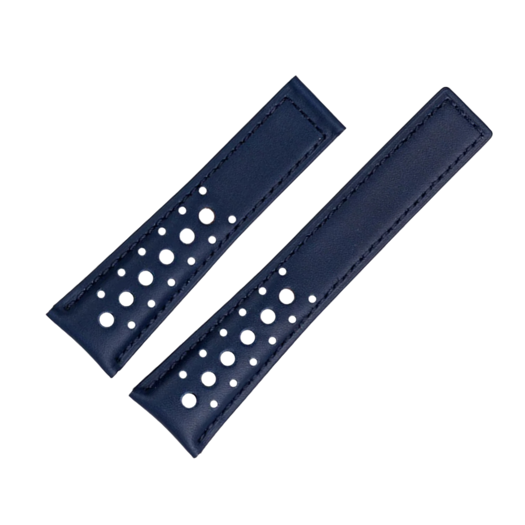 22mm Genuine Leather Strap for TAG Heuer Monaco – Folding Buckle – Men’s Watchband