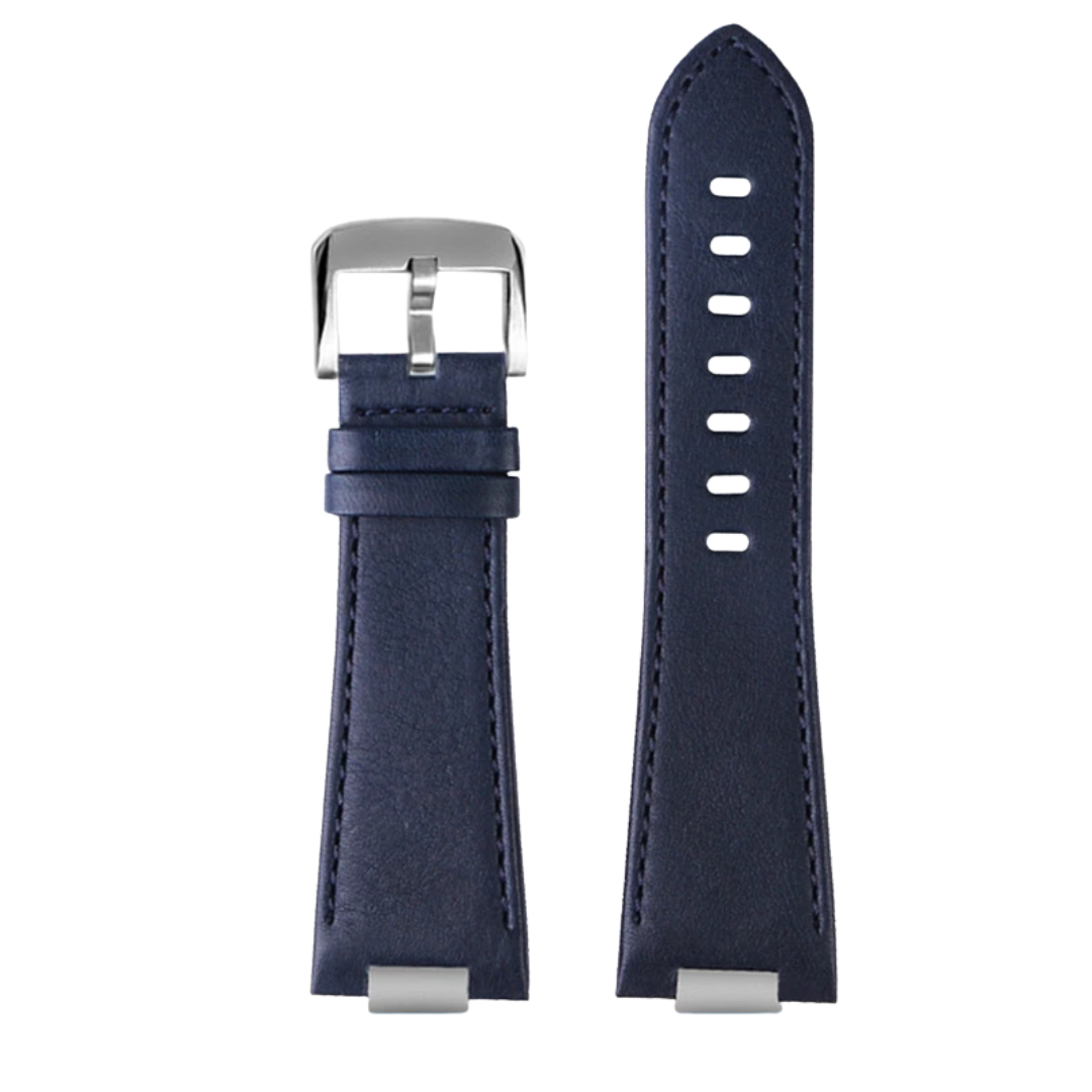 Blue Leather 12mm Watch Strap For Tissot PRX