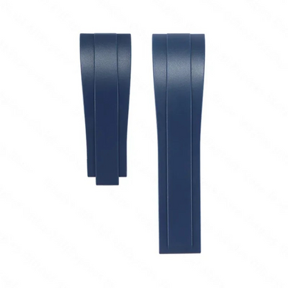 Oysterflex Style Strap for Rolex - High Quality Butterfly Clasp - Navy with Clasp