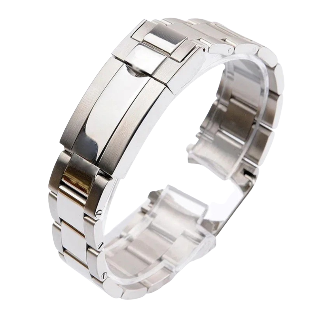 Polished Stainless Steel Oyster Strap