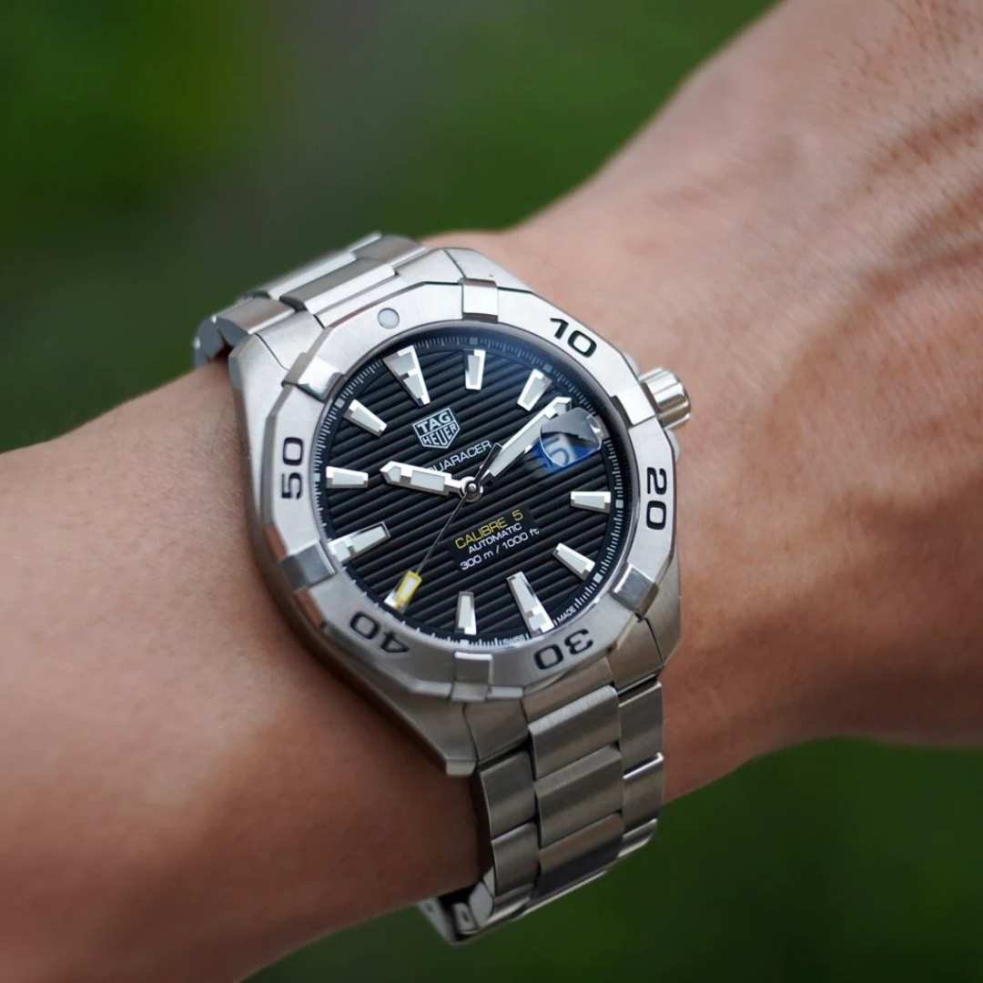 Bright Silver Stainless Steel Aquaracer Strap