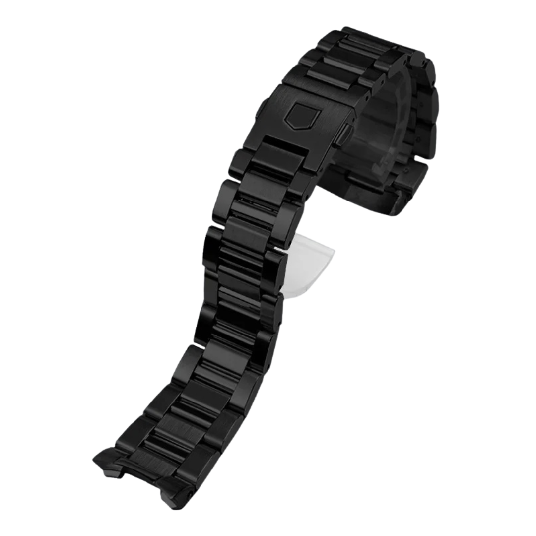 Bright Silver Stainless Steel Carrera Strap