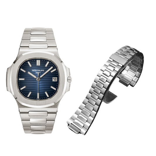 Metal Nautilus Strap For Patek Philippe - High Quality Butterfly Clasp