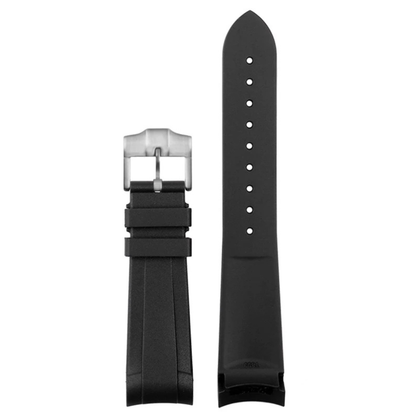 Matte Black Rubber Strap For Tudor