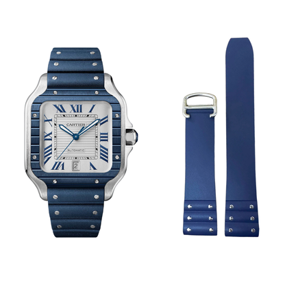Marine Blue Santos Silicone Strap