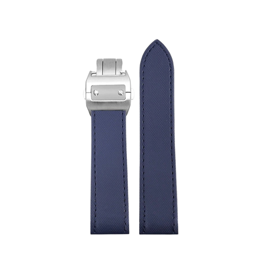 Deep Sea Blue Nylon Grain Strap