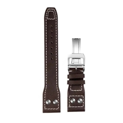 Port Brown Cowhide Leather Pilot Strap