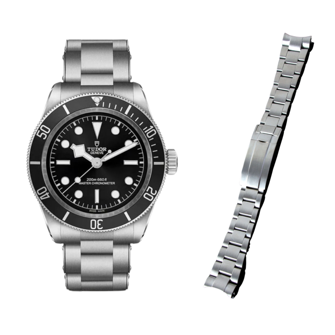 Oyster Style Strap for Tudor Matte - High quality Butterfly Clasp