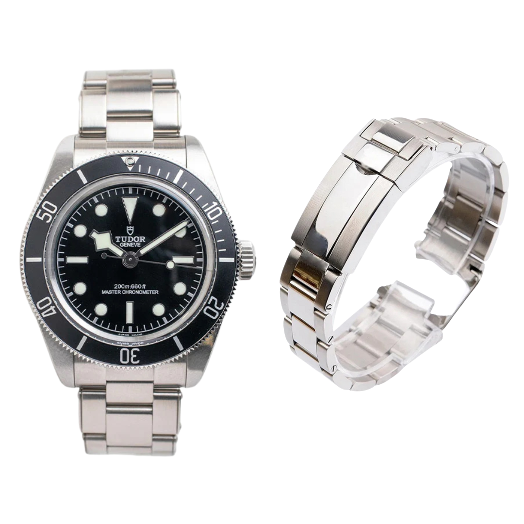 Oyster Style Strap for Tudor Polished - High quality Butterfly Clasp