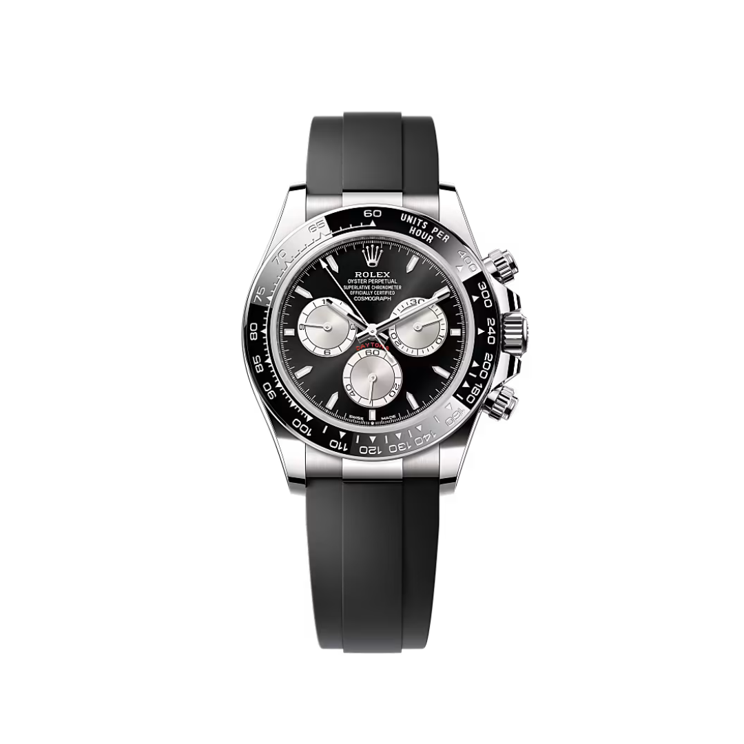 Midnight Lap Black Oysterflex Strap