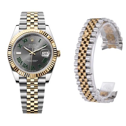 Stainless Steel Two Tone Jubilee Strap