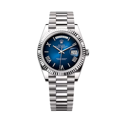Silver Presidential Stainless Steel Strap