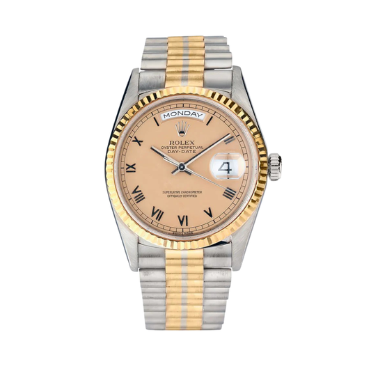 Two Tone Gold Presidential Stainless Steel Strap