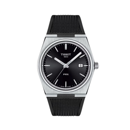 Midnight Black FKM Rubber Strap for Tissot PRX