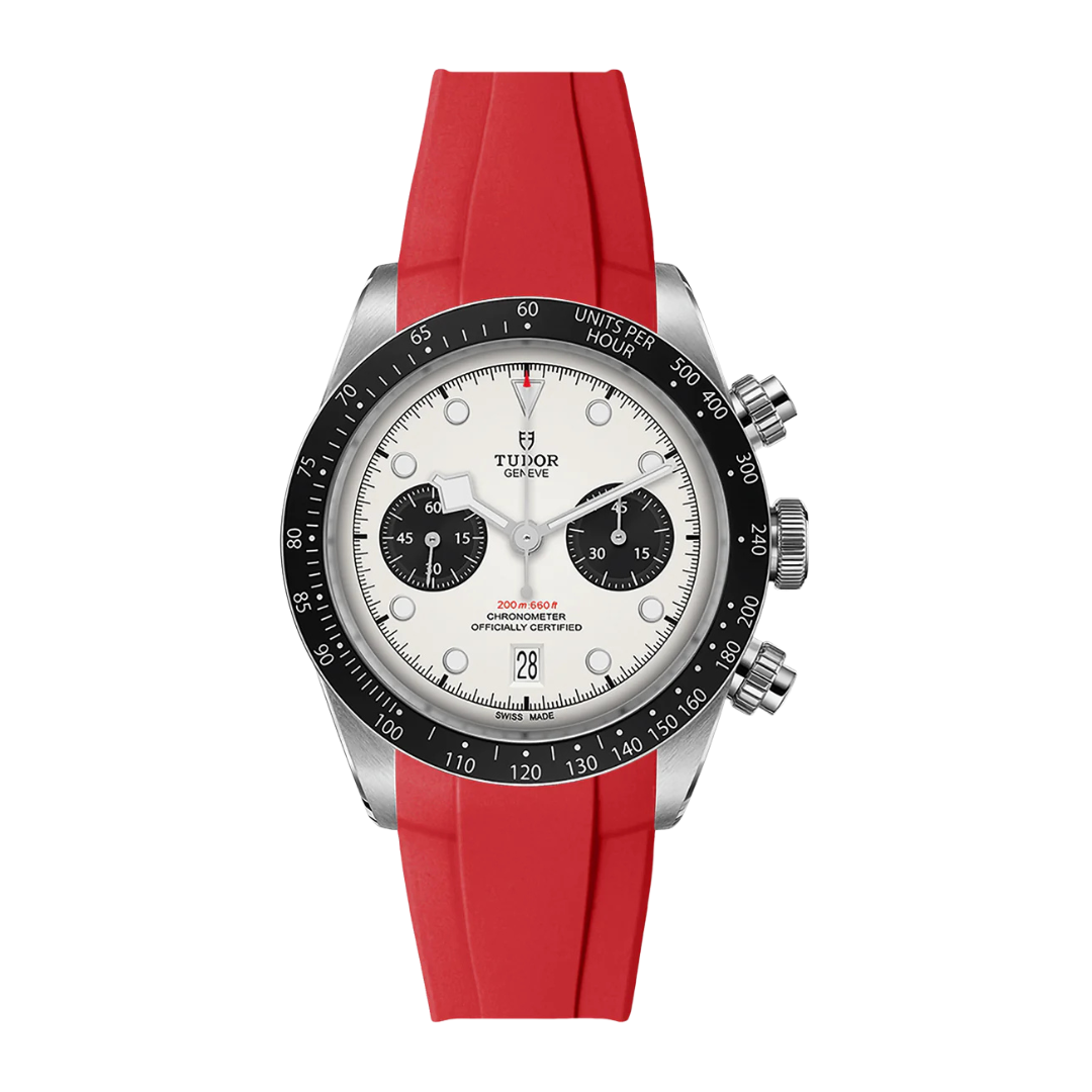 Wonderful Red Silicone Rubber Strap For Tudor