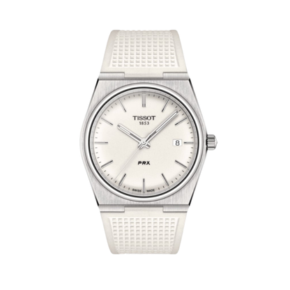 Ice White FKM Rubber Strap for Tissot PRX