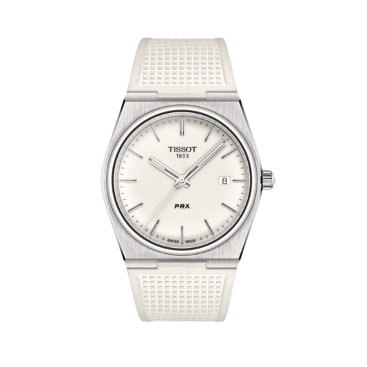 Ice White FKM Rubber Strap for Tissot PRX