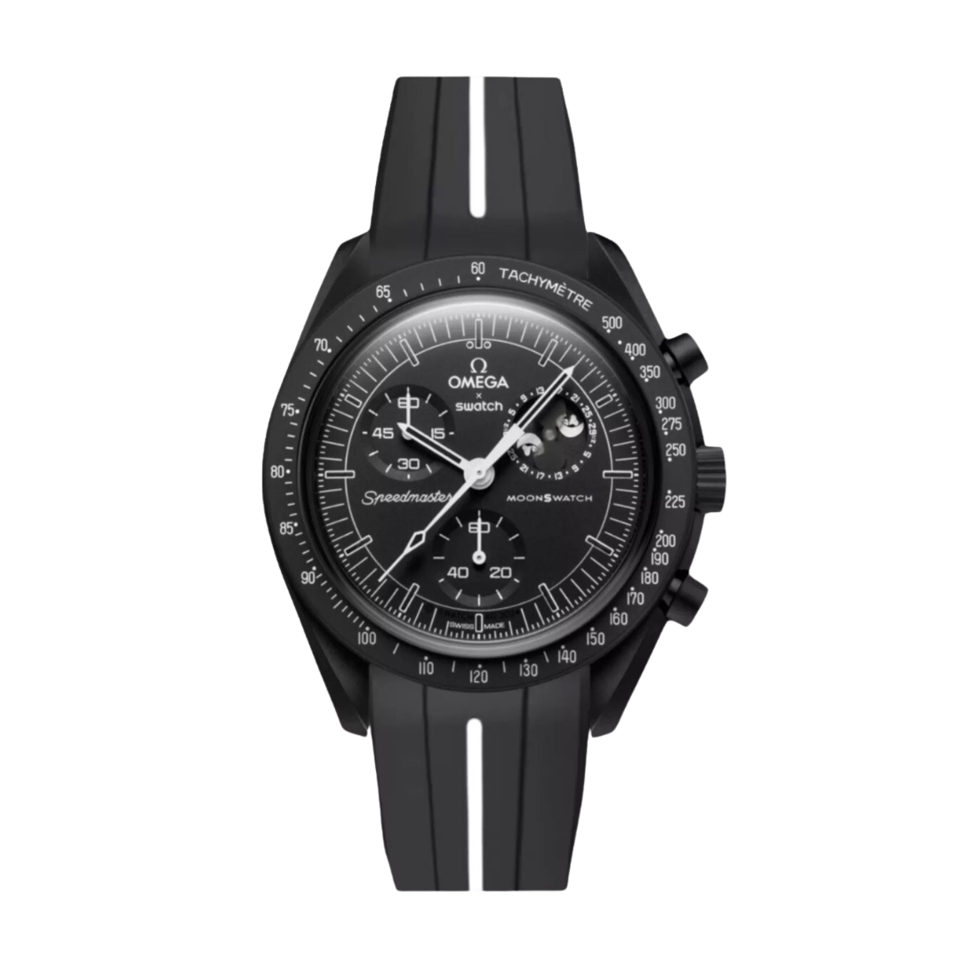 Spider Black Rubber Strap