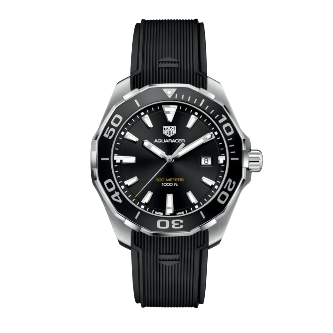 Onyx Black Silicone Rubber F1 Strap