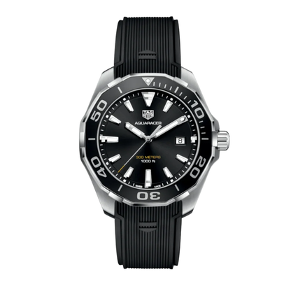 Onyx Black Silicone Rubber F1 Strap
