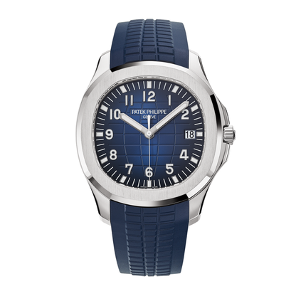 Midnight Navy Soft Silicone Rubber Aquanaut Strap