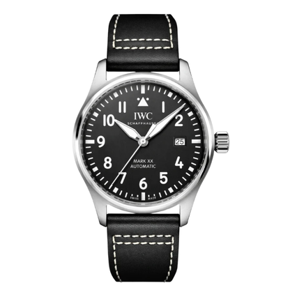 Black & White Soft Cowhide Leather Pilot Strap