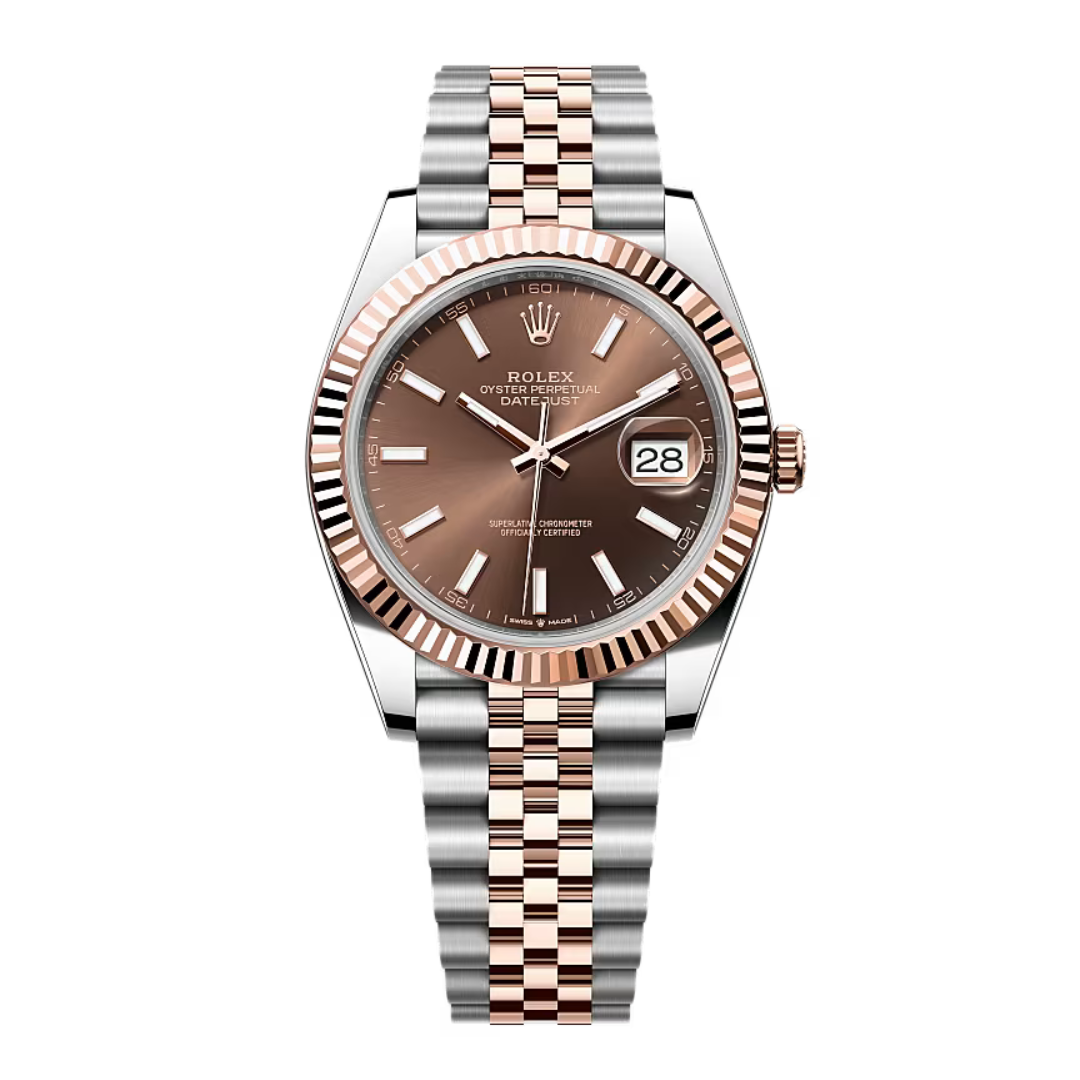 Two Tone Rose Gold Jubilee Stainless Steel Strap