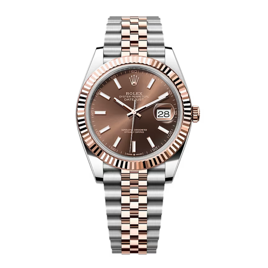 Two Tone Rose Gold Jubilee Stainless Steel Strap