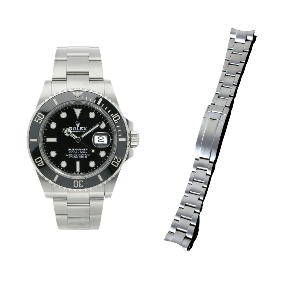 Oyster Style Strap for Rolex Matte - High quality Butterfly Clasp