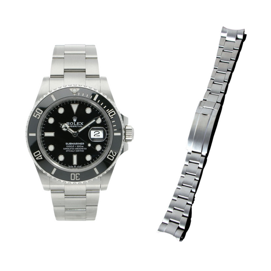 Oyster Style Strap for Rolex Matte - High quality Butterfly Clasp