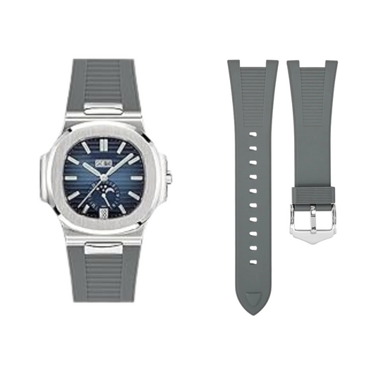 Rubber Silicone Strap for Patek Philippe Model Grey