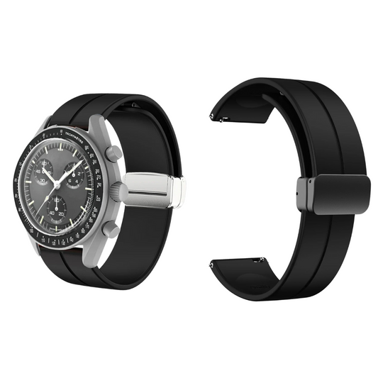 Silicone Rubber Strap for Moonswatch - with Magnetic Buckle