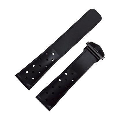 22mm Breathable Silicone Strap for TAG Heuer F1 – Folding Buckle