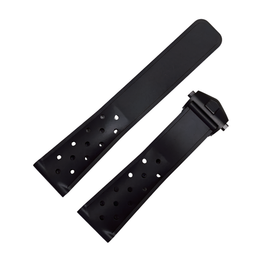 Black Soft Silicone Rubber F1 Strap