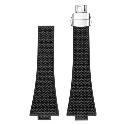 High Quality Cut to Size Strap for Tissot PRX Black - With Luxury Butterfly Clasp