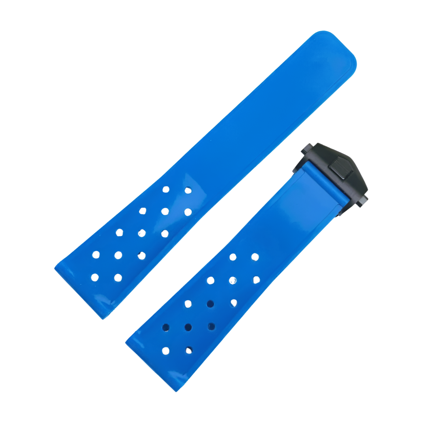 22mm Breathable Silicone Strap for TAG Heuer F1 – Folding Buckle