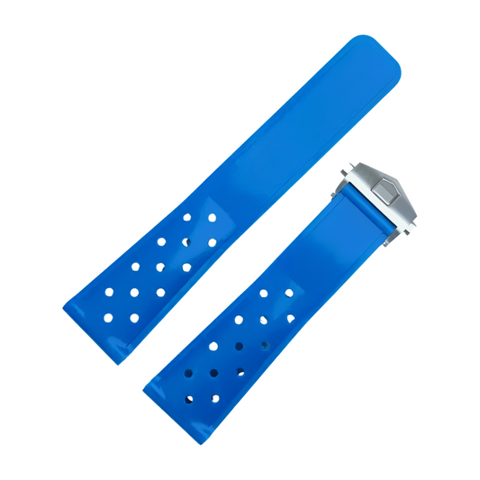 Blue Soft Silicone Rubber F1 Strap