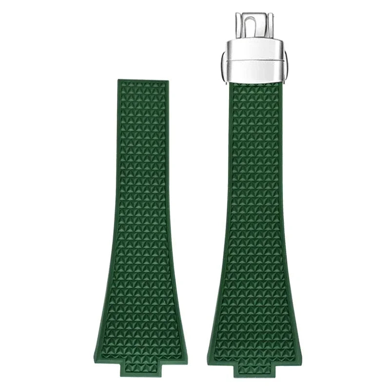 High Quality Cut to Size Strap for Tissot PRX Black - With Luxury Butterfly Clasp