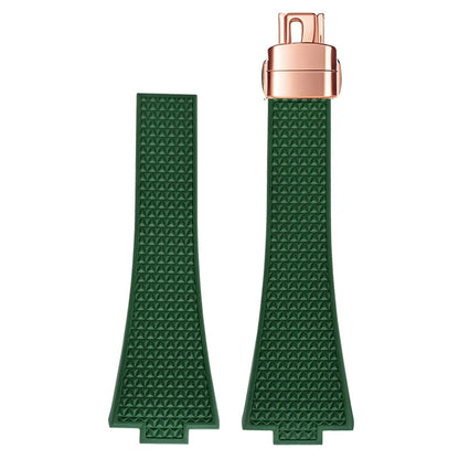 High Quality Cut to Size Strap for Tissot PRX Black - With Luxury Butterfly Clasp