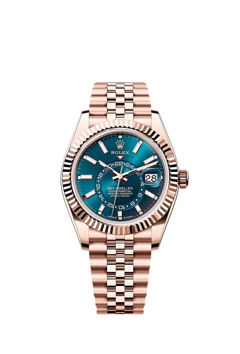 Stainless Steel Rose Gold Jubilee Strap