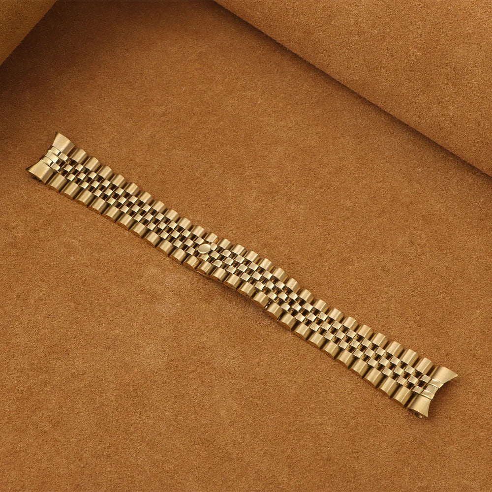Stainless Steel Gold Jubilee Strap
