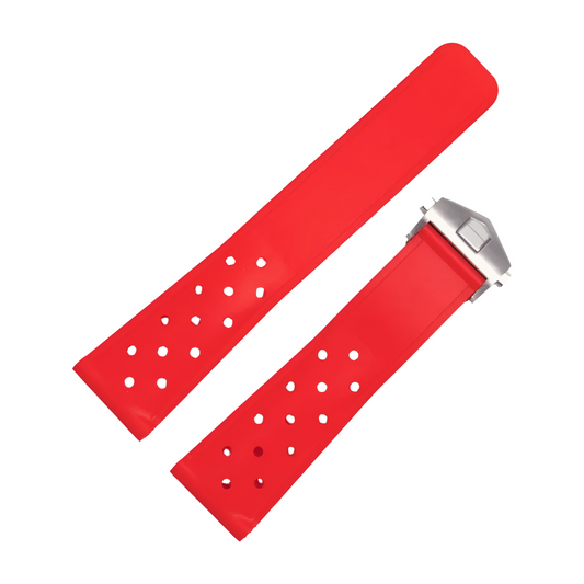 Red Soft Silicone Rubber F1 Strap
