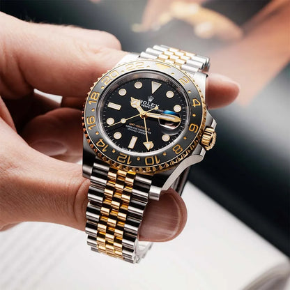 Two Tone Yellow Gold Jubilee Stainless Steel Strap